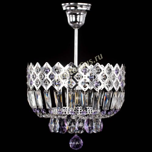 Люстра Корона №1 пластинка фиолетовая в Симферополе Гусь Хрустальный