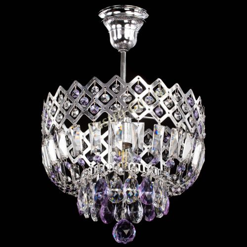 Люстра Корона №1 пластинка фиолетовая в Симферополе Гусь Хрустальный