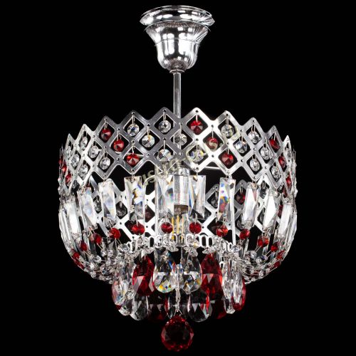 Люстра Корона №1 пластинка красная в Симферополе Гусь Хрустальный