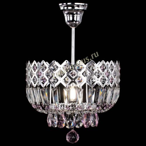 Люстра Корона №1 пластинка розовая в Симферополе Гусь Хрустальный