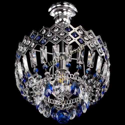 Люстра Корона №1 пластинка синяя в Симферополе Гусь Хрустальный
