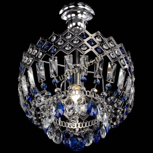 Люстра Корона №1 пластинка синяя в Симферополе Гусь Хрустальный