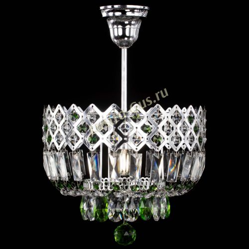 Люстра Корона №1 пластинка зеленая в Симферополе Гусь Хрустальный