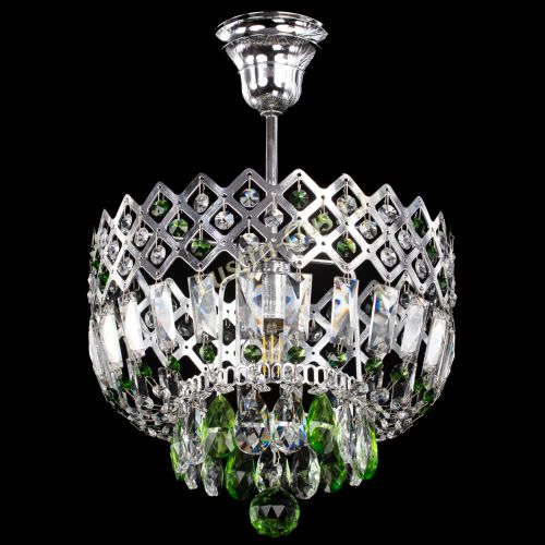 Люстра Корона №1 пластинка зеленая в Симферополе Гусь Хрустальный