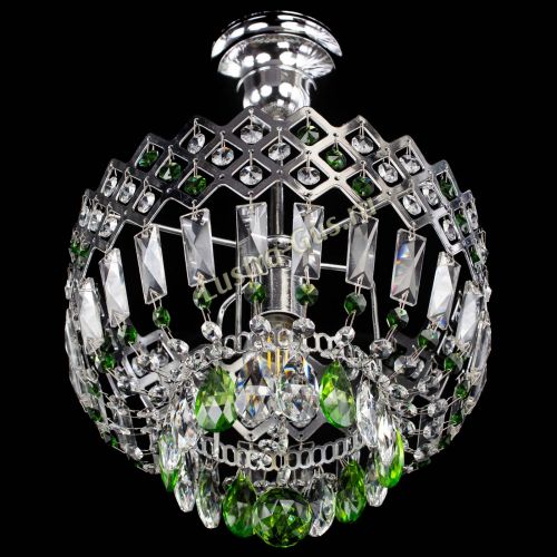Люстра Корона №1 пластинка зеленая в Симферополе Гусь Хрустальный