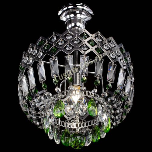Люстра Корона №1 пластинка зеленая в Симферополе Гусь Хрустальный