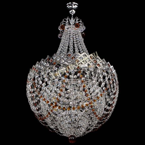 Люстра Корона №5 с подвесом Чайная в Симферополе Гусь Хрустальный