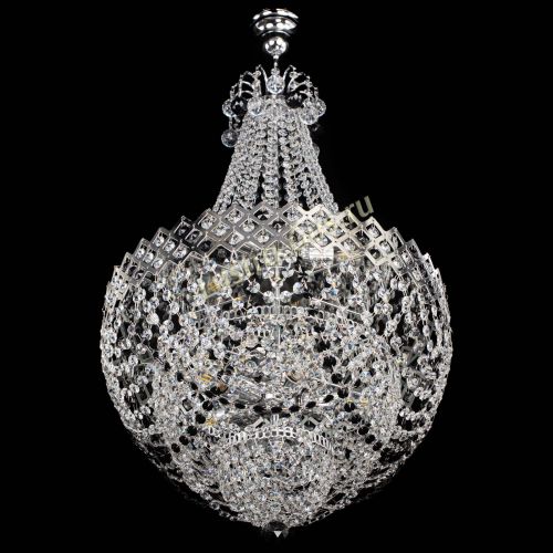 Люстра Корона №5 с подвесом Черная в Симферополе Гусь Хрустальный