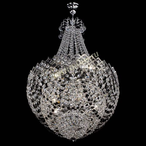 Люстра Корона №5 с подвесом Черная в Симферополе Гусь Хрустальный