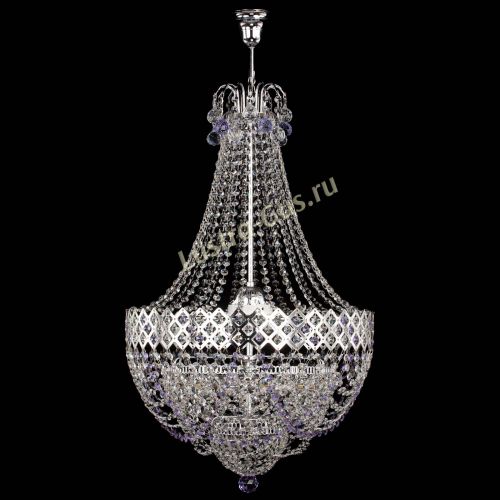 Люстра Корона №5 с подвесом Фиолетовая в Симферополе Гусь Хрустальный