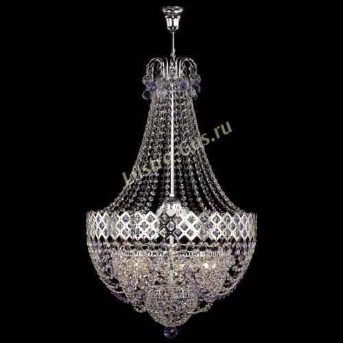 Люстра Корона №5 с подвесом Фиолетовая в Симферополе Гусь Хрустальный