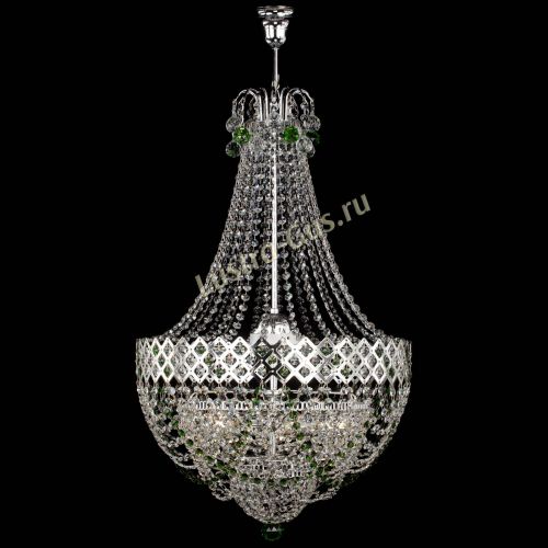 Люстра Корона №5 с подвесом Зеленая в Симферополе Гусь Хрустальный