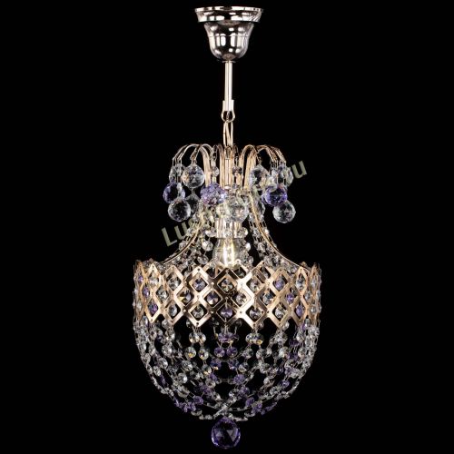 Люстра Корона №6 фиолетовая в Симферополе Гусь Хрустальный
