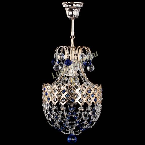 Люстра Корона №6 синяя в Симферополе Гусь Хрустальный