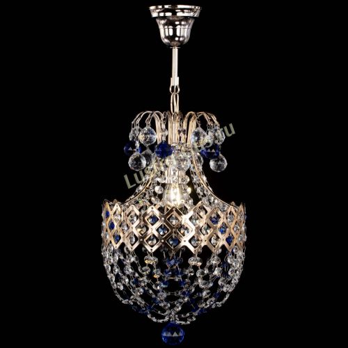 Люстра Корона №6 синяя в Симферополе Гусь Хрустальный