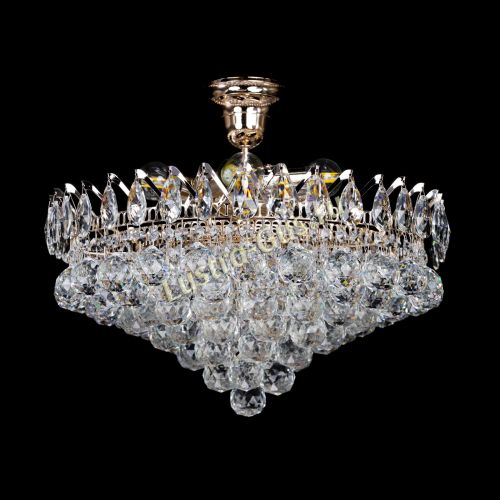 Люстра Корона Капель шар 5 ламп в Симферополе Гусь Хрустальный