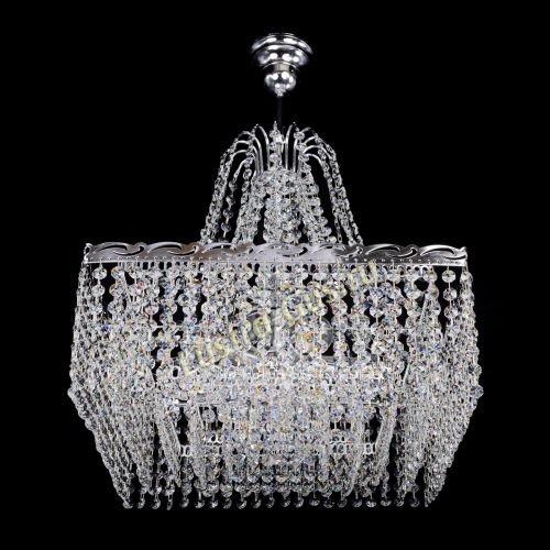 Люстра Квадрат Оптикон с подвесом в Симферополе Гусь Хрустальный