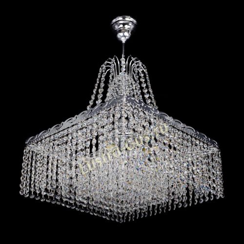 Люстра Квадрат Оптикон с подвесом в Симферополе Гусь Хрустальный