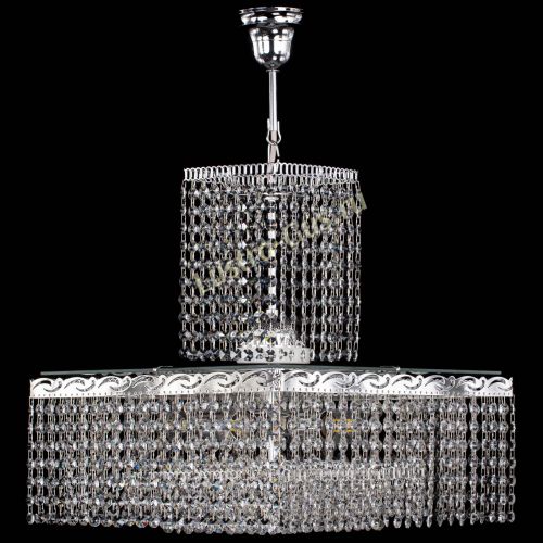 Люстра Квадрат с подвесом в Симферополе Гусь Хрустальный