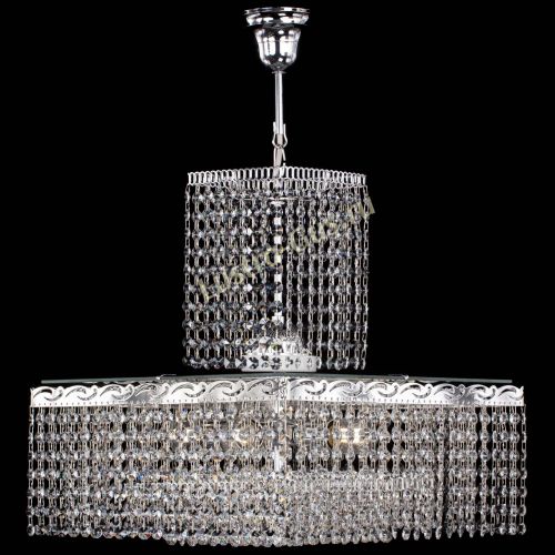 Люстра Квадрат с подвесом в Симферополе Гусь Хрустальный