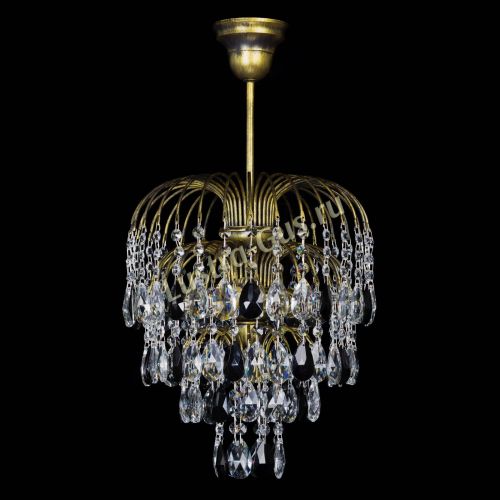 Люстра Лора №3 под бронзу черная в Симферополе Гусь Хрустальный