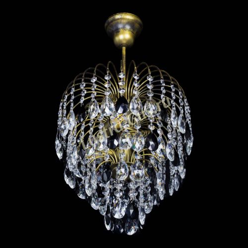 Люстра Лора №3 под бронзу черная в Симферополе Гусь Хрустальный