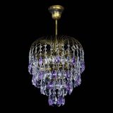 Люстра Лора №3 под бронзу фиолетовая в Симферополе