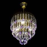 Люстра Лора №3 под бронзу фиолетовая в Симферополе