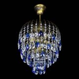 Люстра Лора №3 под бронзу синяя в Симферополе