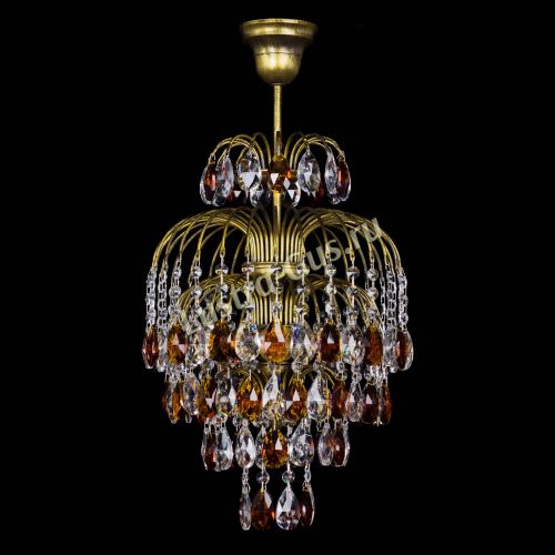 Люстра Лора №3 журавлик Чайная под бронзу в Симферополе Гусь Хрустальный