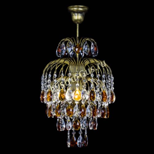 Люстра Лора №3 журавлик Чайная под бронзу в Симферополе Гусь Хрустальный