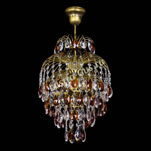 Люстра Лора №3 журавлик Чайная под бронзу в Симферополе Гусь Хрустальный