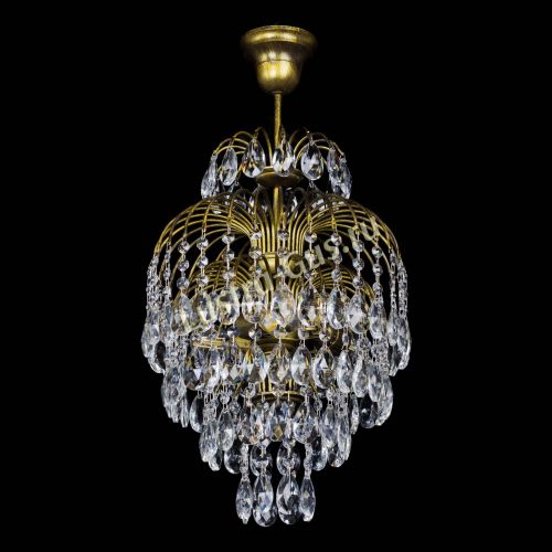 Люстра Лора №3 журавлик под бронзу в Симферополе Гусь Хрустальный