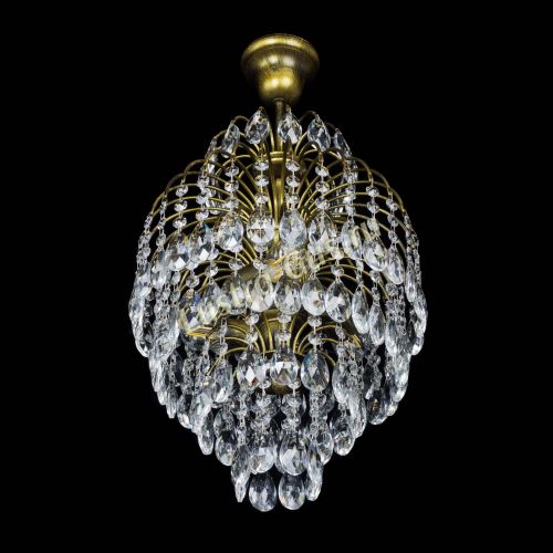 Люстра Лора №3 журавлик под бронзу в Симферополе Гусь Хрустальный