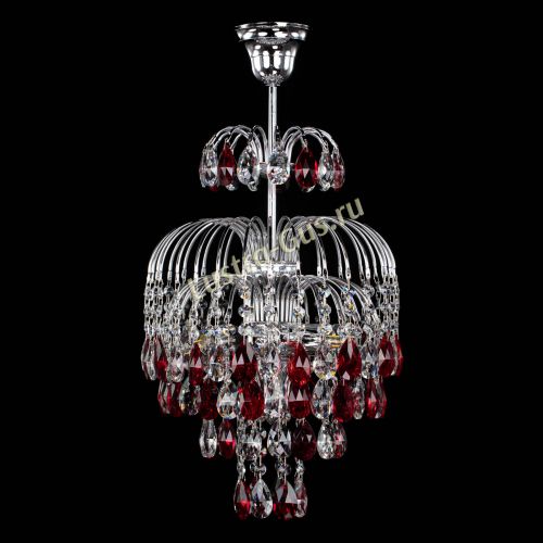 Люстра Лора №3 журавлик красная в Симферополе Гусь Хрустальный