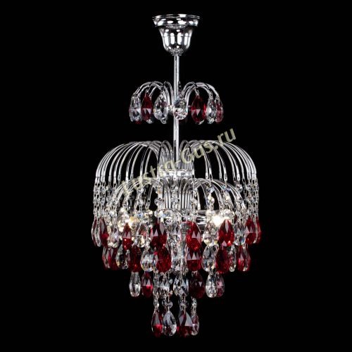 Люстра Лора №3 журавлик красная в Симферополе Гусь Хрустальный