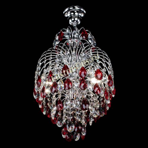 Люстра Лора №3 журавлик красная в Симферополе Гусь Хрустальный