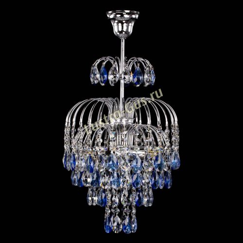 Люстра Лора №3 журавлик синяя в Симферополе Гусь Хрустальный