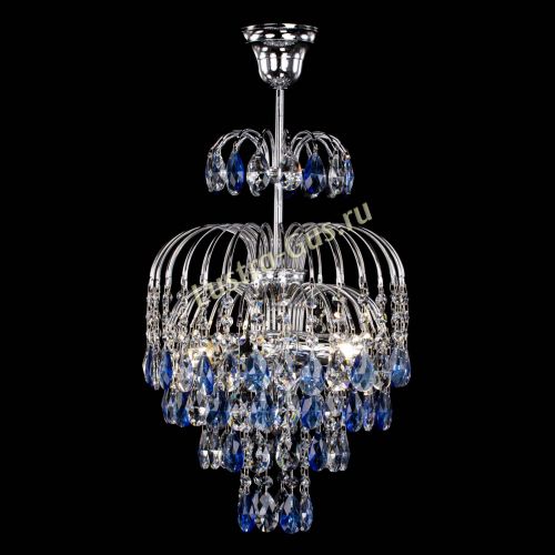 Люстра Лора №3 журавлик синяя в Симферополе Гусь Хрустальный