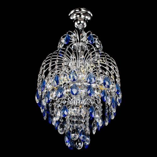 Люстра Лора №3 журавлик синяя в Симферополе Гусь Хрустальный