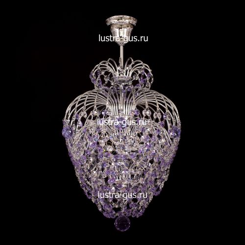 Люстра Лора оптикон сиреневая в Симферополе Гусь Хрустальный