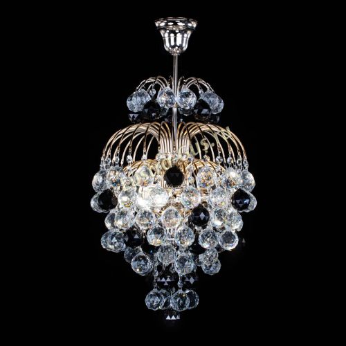 Люстра Лора Шар 40 черная в Симферополе Гусь Хрустальный