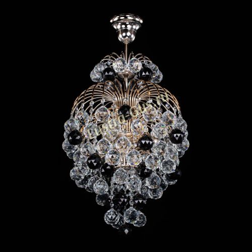 Люстра Лора Шар 40 черная в Симферополе Гусь Хрустальный