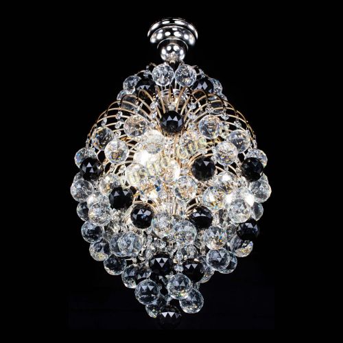 Люстра Лора Шар 40 черная в Симферополе Гусь Хрустальный