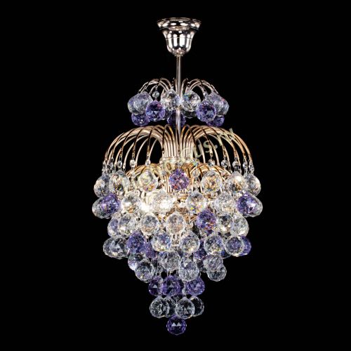 Люстра Лора Шар 40 фиолетовая в Симферополе Гусь Хрустальный