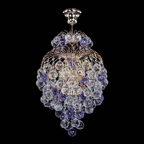 Люстра Лора Шар 40 фиолетовая в Симферополе Гусь Хрустальный