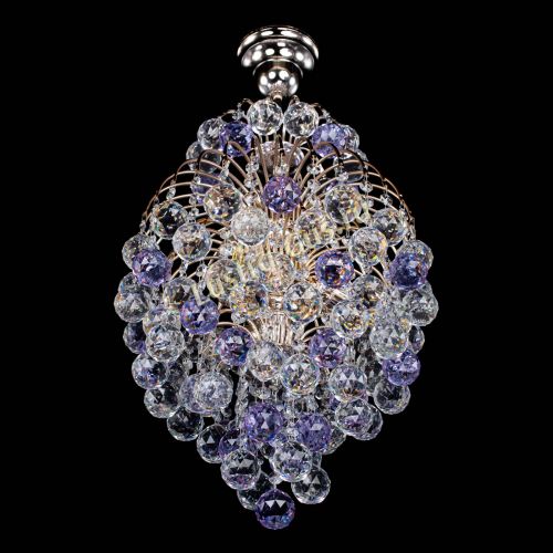 Люстра Лора Шар 40 фиолетовая в Симферополе Гусь Хрустальный