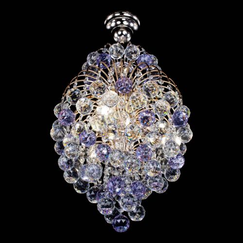 Люстра Лора Шар 40 фиолетовая в Симферополе Гусь Хрустальный