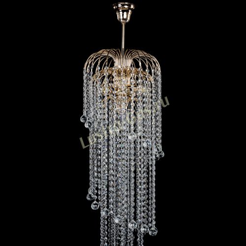 Люстра Лора Винтаж длинная (шар 30мм) в Симферополе Гусь Хрустальный