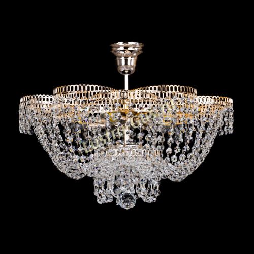 Люстра Лотос Пион с подвесом в Симферополе Гусь Хрустальный